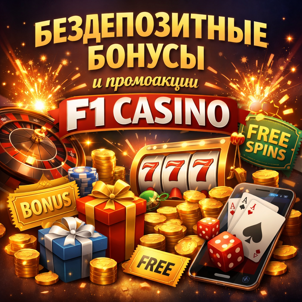 Бездепозитные бонусы и промоакции F1 Casino